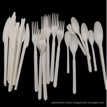 Compostable disposable biodegradable cutlery spoon